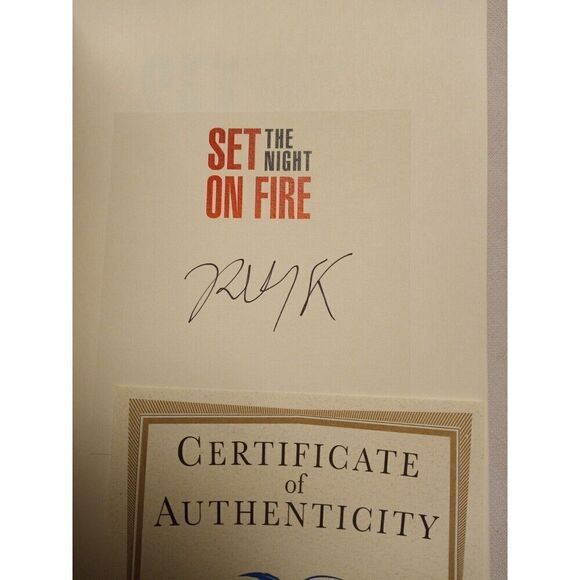 ROBBY KRIEGER Set the Night on Fire SIGNED BOOK Hardcover 1ST ED Certificate COA - Picture 2 of 7